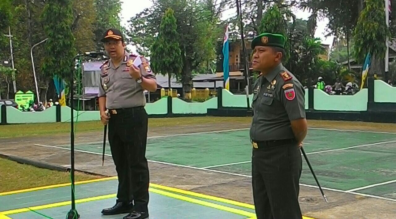 Bina Sinergitas, TNI - Polri Apel Bersama Di Makodim 1423 Soppeng
