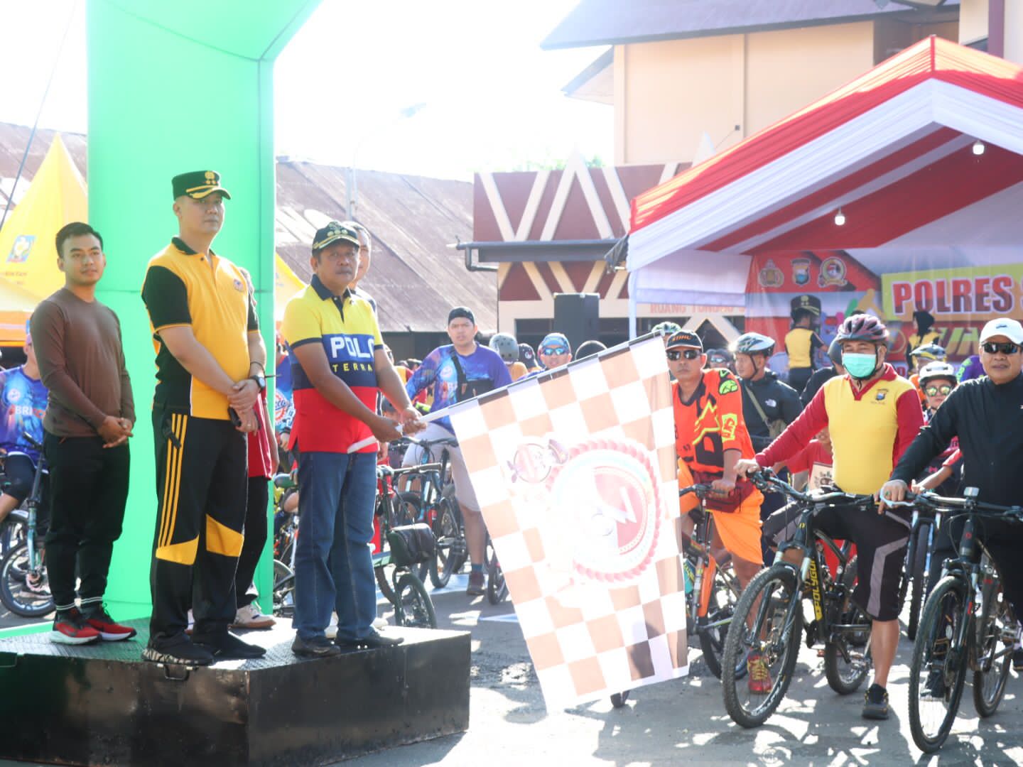 Polres Soppeng Gelar Fun Bike Sambut HUT Bhayangkara ke-76