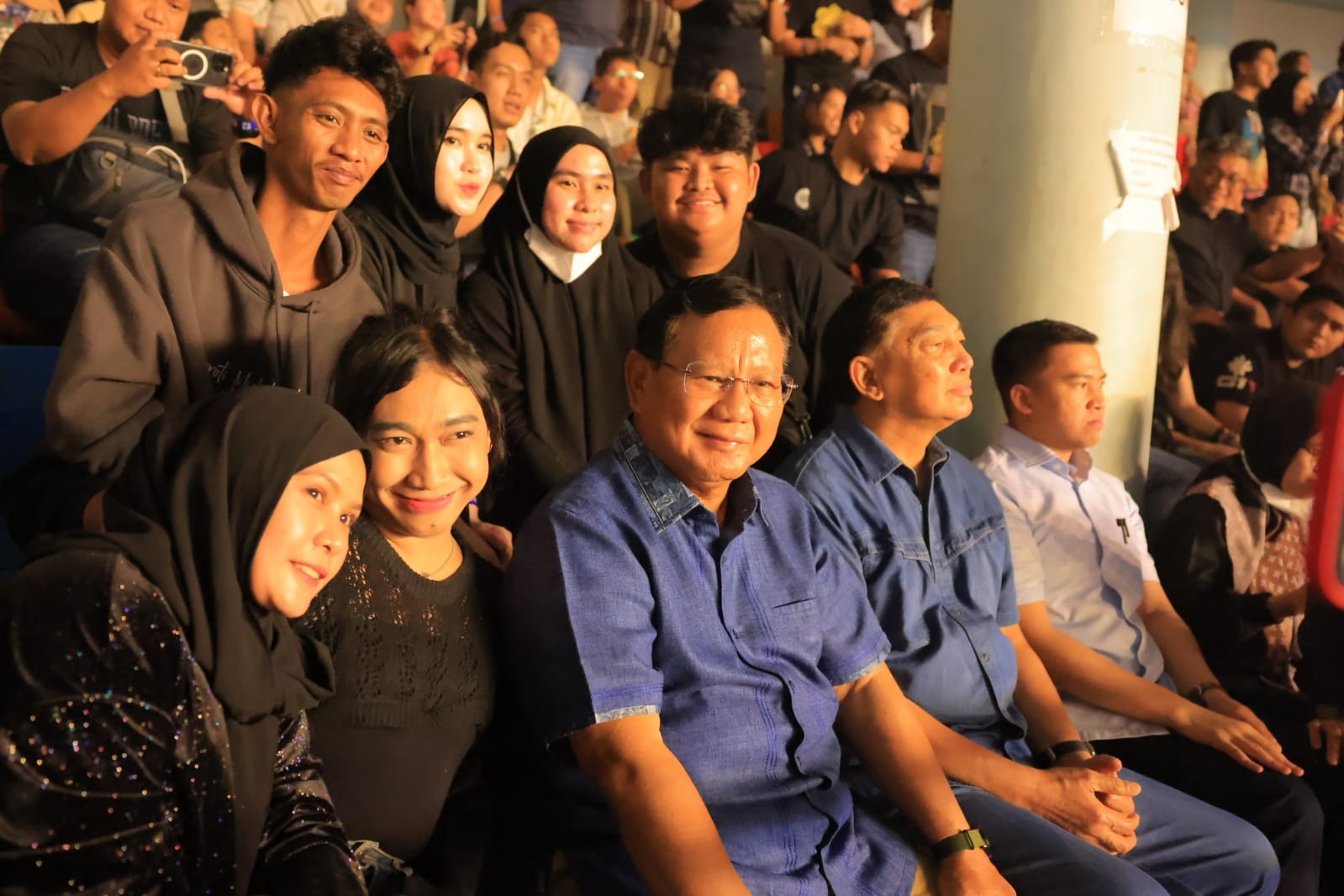 Prabowo Subianto Hadiri Konser Dewa 19 di Balikpapan