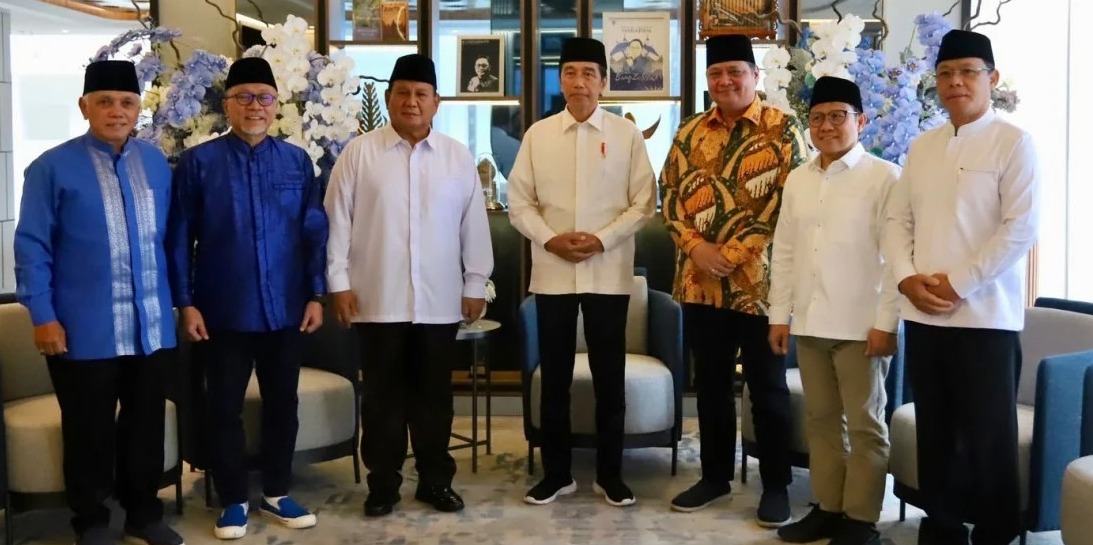 Di Depan KIB dan KIR, Presiden Jokowi Akui Kerja Keras Prabowo