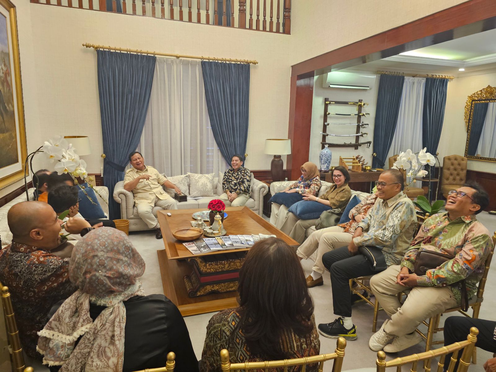 Diskusi Prabowo Dengan Para Pemred Media Nasional Berlangsung Riang Gembira