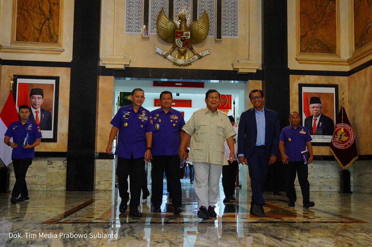 Gubernur Lemhannas Kunjungi Prabowo Bicarakan Situasi Terkini Pertahanan