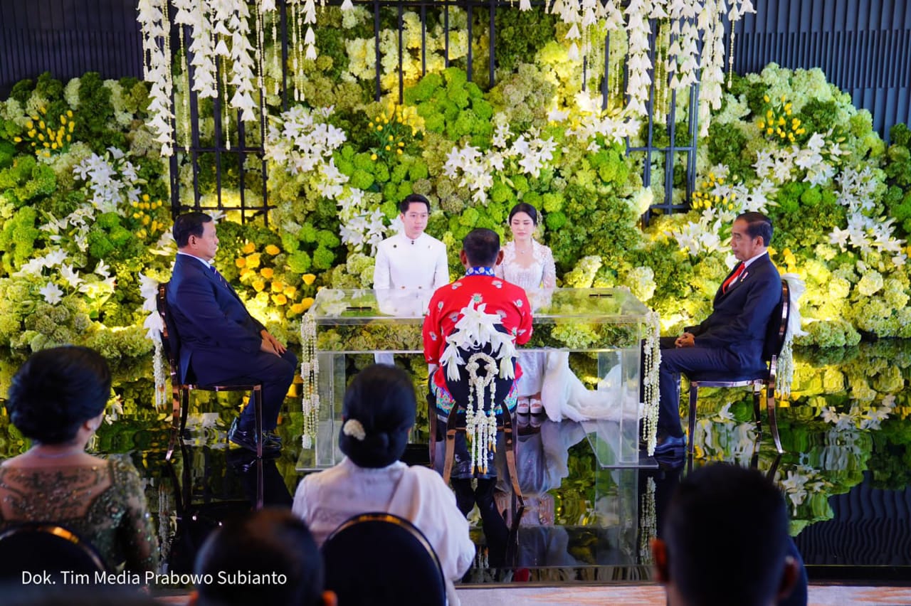 Jokowi-Prabowo Kompak di Pernikahan Kevin-Valen, Pengamat: Prabowo Potensi Besar Next President
