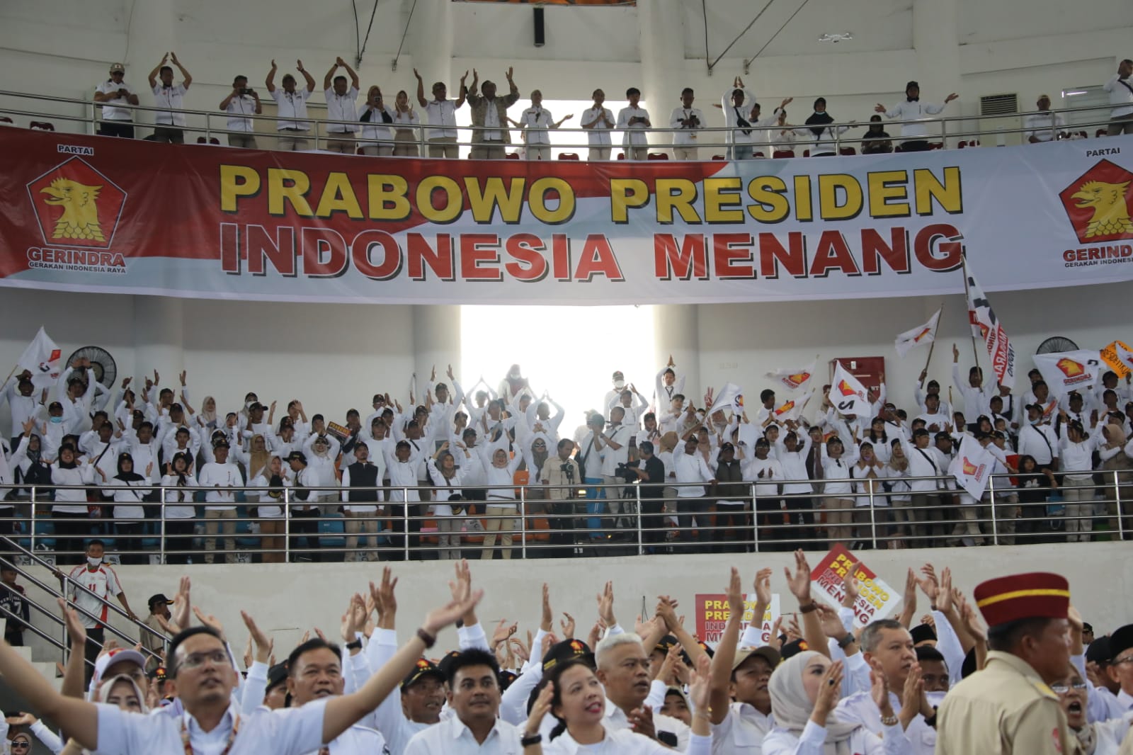 Prabowo Subianto Sapa Kader Gerindra di Jakarta Barat dan Bogor