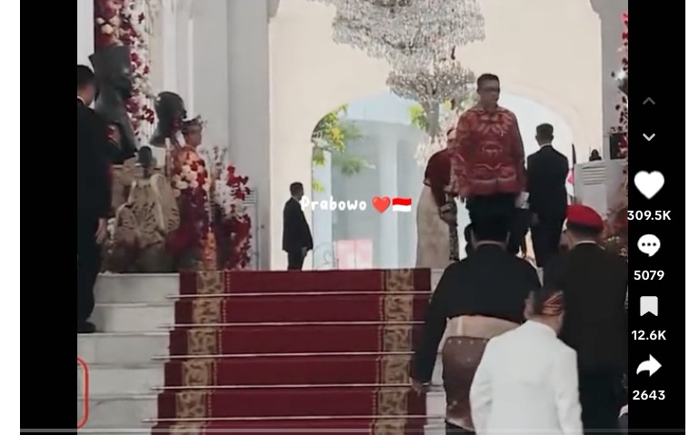 Prabowo Tak Lewati Karpet Merah Saat Hadiri HUT RI ke 78 di Istana Jadi Sorotan Netizen