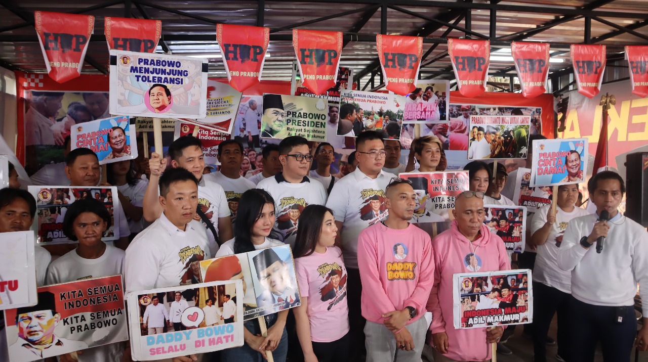 Relawan Hopeng Prabowo Resmi Deklarasi Dukung Prabowo di Pilpres 2024